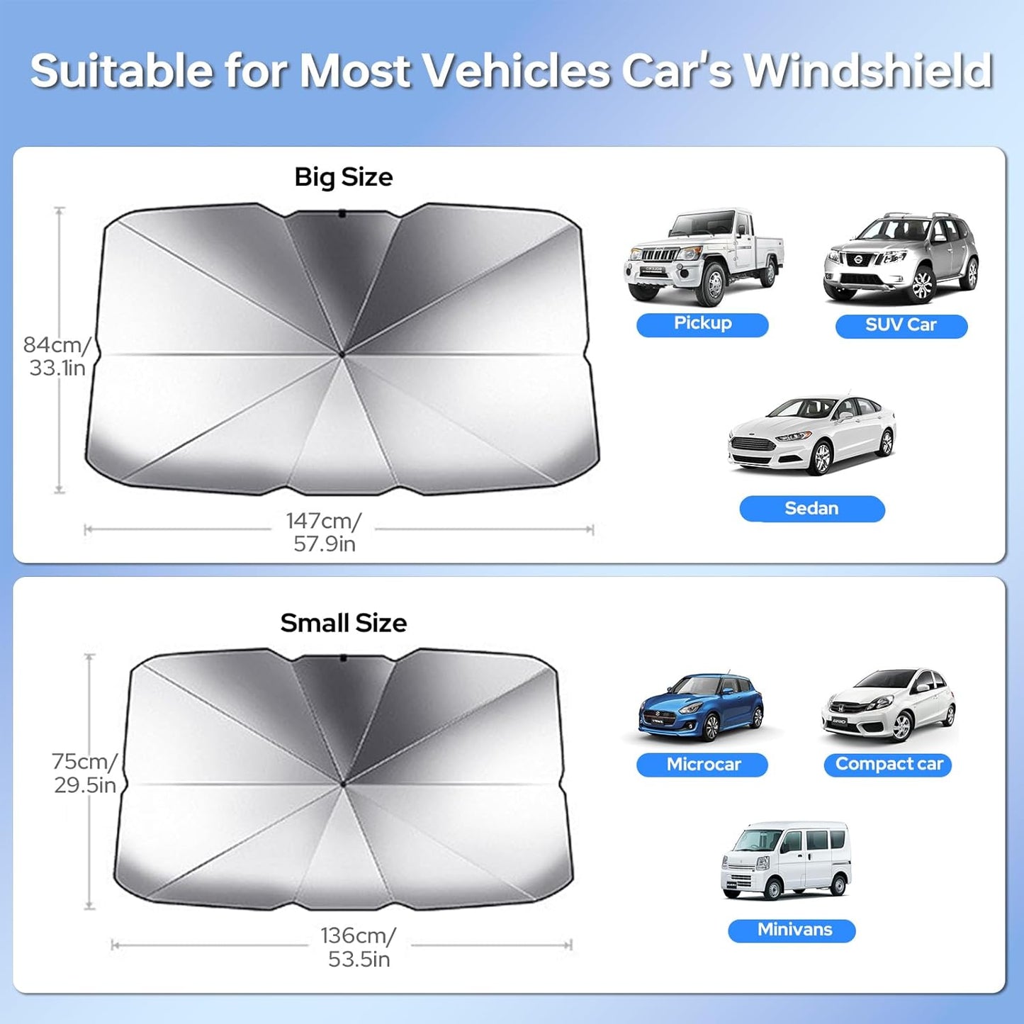 Car Windshield Sun Shade Protector