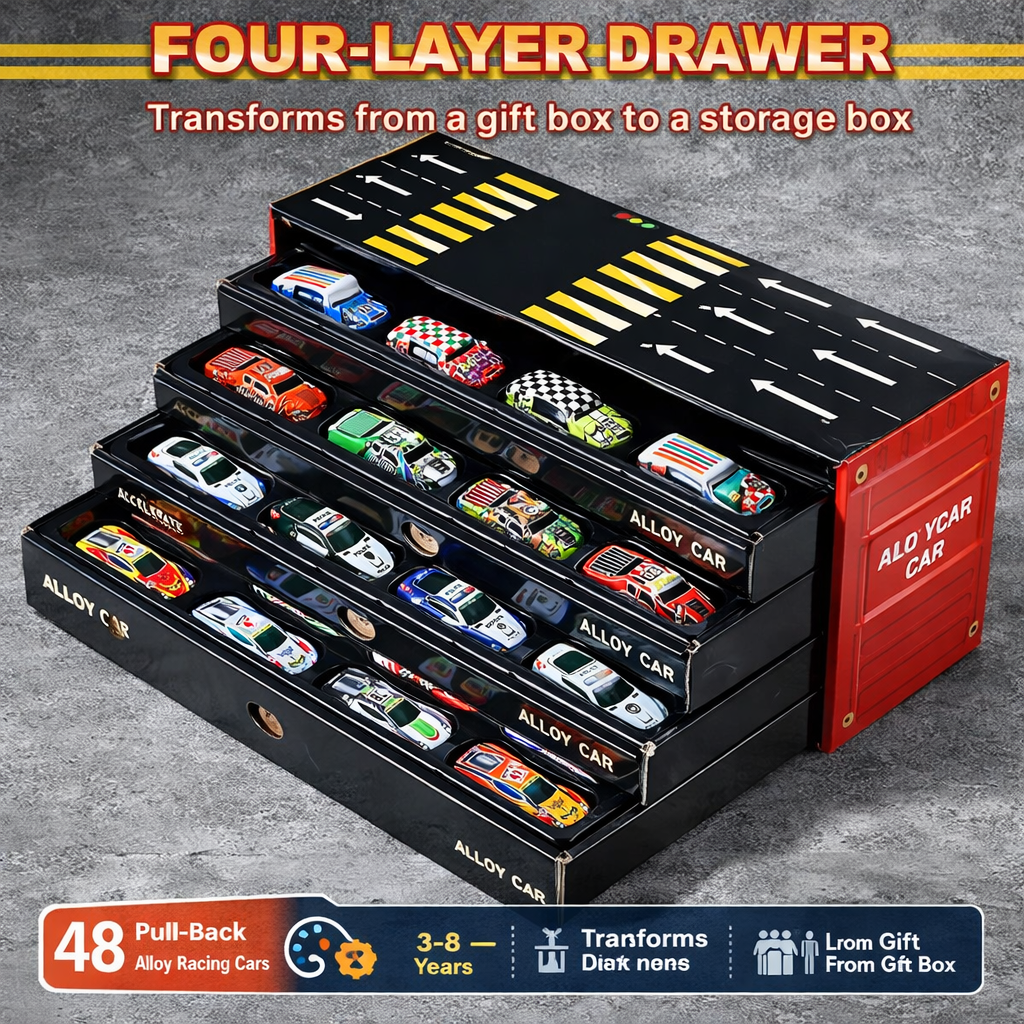 Quicksy Racer Vault Screen-Free Play (48-Car Edition) ( 20,000+ Sold )