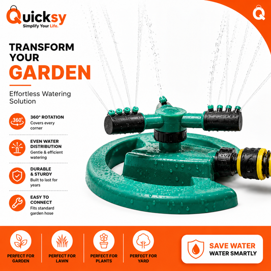 360° ROTATION GARDEN SPRINKLER