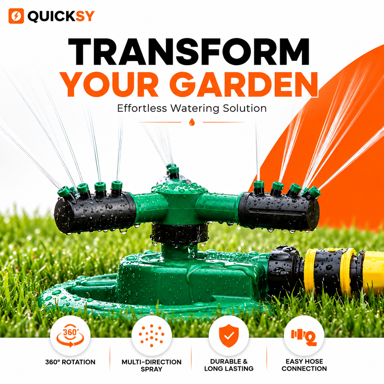 360° ROTATION GARDEN SPRINKLER