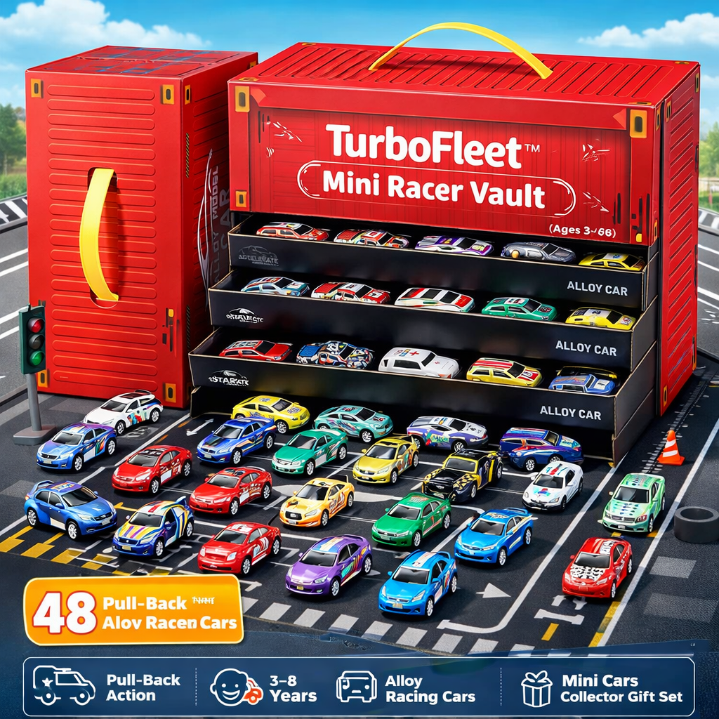 Quicksy Racer Vault  Screen-Free Play (48-Car Edition) ( 20,000+ Sold )