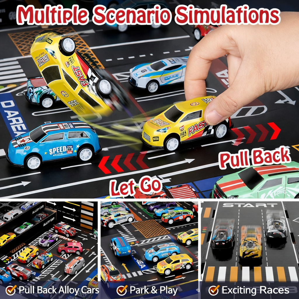 Quicksy Racer Vault  Screen-Free Play (48-Car Edition) ( 20,000+ Sold )