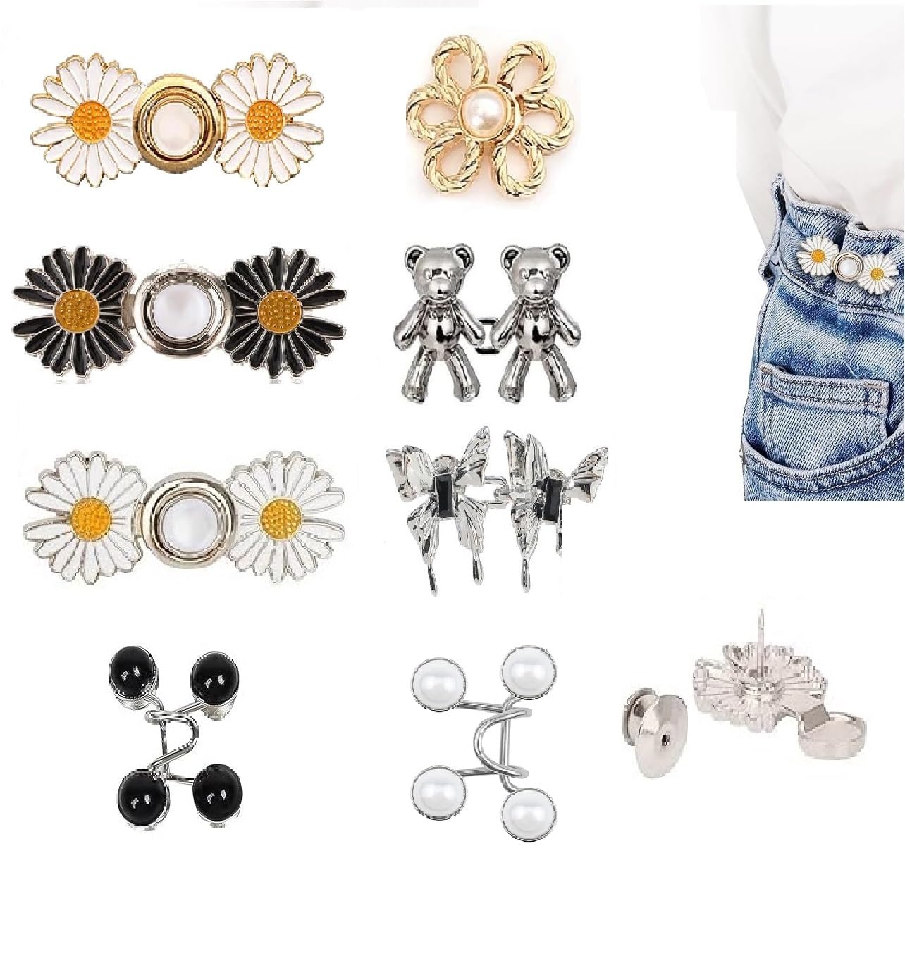 Jeans Adjustable Button