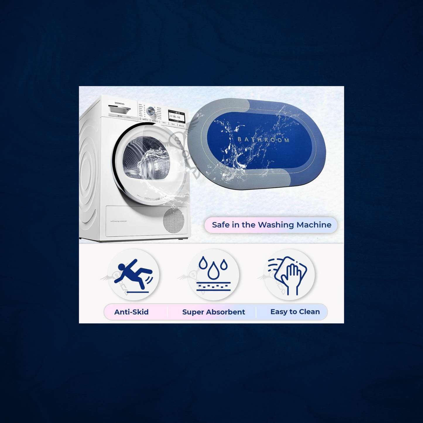 Non-Slip Bathroom Mat Buy 1 Get 1 Free .