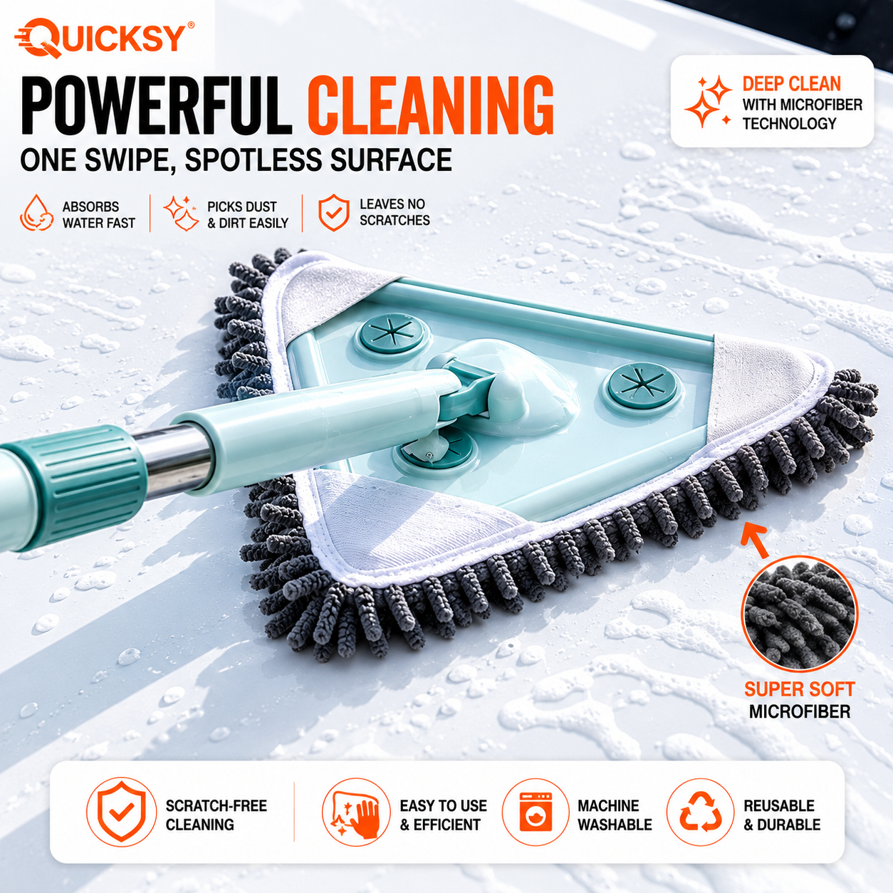 360° Triangle  Mop