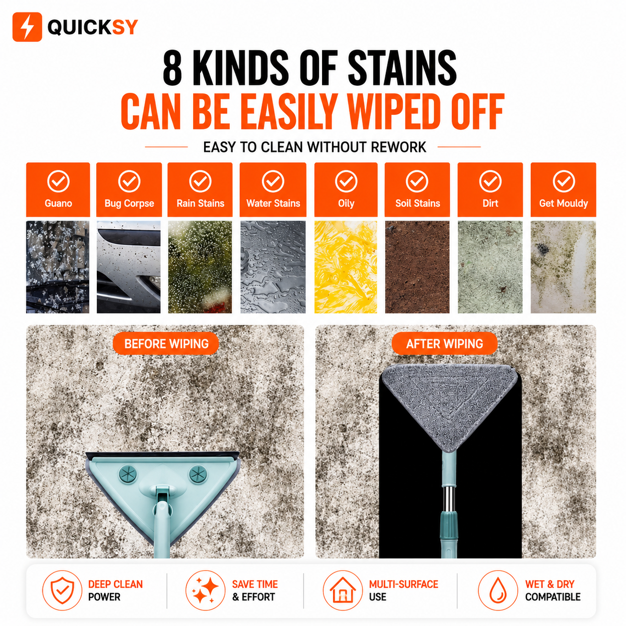 360° Triangle  Mop