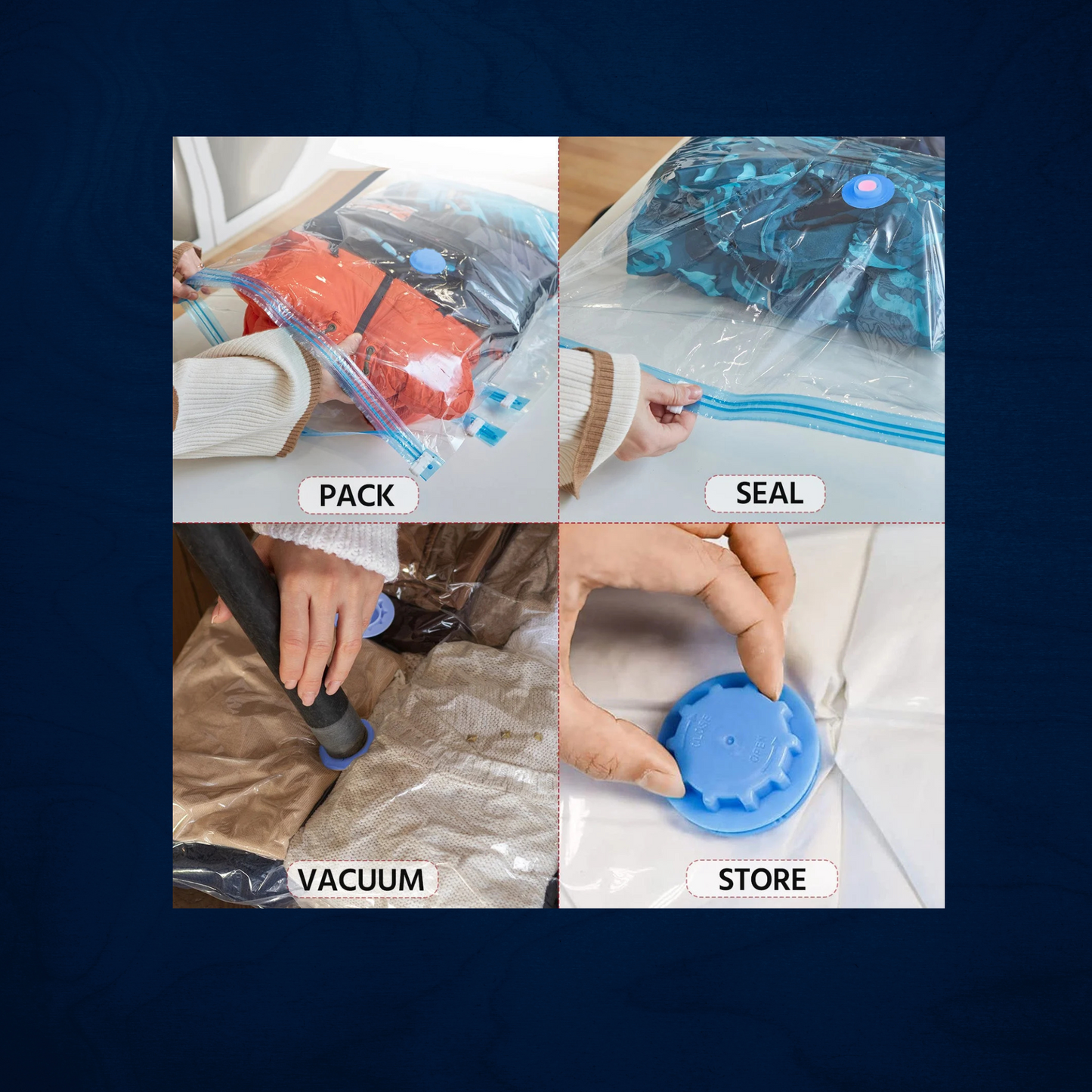 Vacuum Storage Bags – Save 80% Space Instantly!